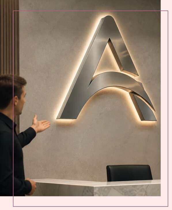 Объемные логотипы для офиса в Петрозаводске от 9643 р. | Аванза-Птр