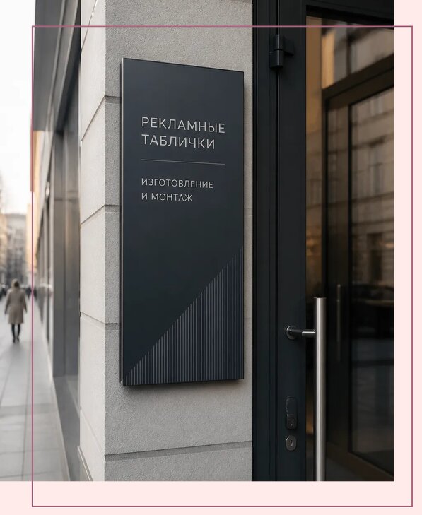 Рекламные таблички в Петрозаводске по цене от 4568 р. | Аванза-Птр